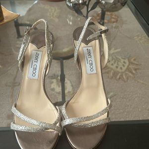 Jimmy Choo sequin sandal size 38, made in Italy